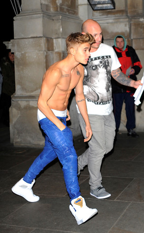 Justin Bieber, Shirtless Justin Bieber, Shirtless